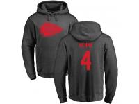 Men Nike Chad Henne Ash One Color - NFL Kansas City Chiefs #4 Pullover Hoodie