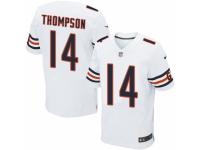 Men Nike Chicago Bears #14 Deonte Thompson Elite White NFL Jersey