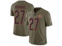 Men Nike Chicago Bears #27 Sherrick McManis Limited Olive 2017 Salute to Service NFL Jersey