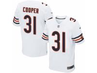 Men Nike Chicago Bears #31 Marcus Cooper Elite White NFL Jersey