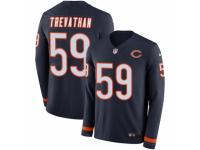 Men Nike Chicago Bears #59 Danny Trevathan Limited Navy Blue Therma Long Sleeve NFL Jersey