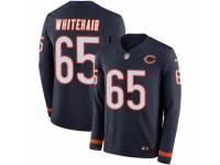 Men Nike Chicago Bears #65 Cody Whitehair Limited Navy Blue Therma Long Sleeve NFL Jersey