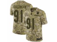 Men Nike Chicago Bears #91 Eddie Goldman Limited Camo 2018 Salute to Service NFL Jersey