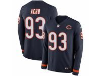 Men Nike Chicago Bears #93 Sam Acho Limited Navy Blue Therma Long Sleeve NFL Jersey