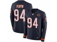 Men Nike Chicago Bears #94 Leonard Floyd Limited Navy Blue Therma Long Sleeve NFL Jersey