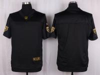 Men Nike Chicago Bears Custom Pro Line Black Gold Collection Jersey