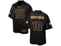 Men Nike Cleveland Browns #10 Robert Griffin III Pro Line Black Gold Collection Jersey