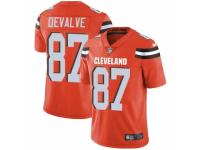 Men Nike Cleveland Browns #87 Seth DeValve Orange Alternate Vapor Untouchable Limited Player NFL Jersey