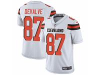 Men Nike Cleveland Browns #87 Seth DeValve White Vapor Untouchable Limited Player NFL Jersey