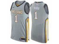 Men Nike Cleveland Cavaliers #1 Rodney Hood Gray NBA Jersey - City Edition