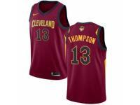 Men Nike Cleveland Cavaliers #13 Tristan Thompson  Maroon 2018 NBA Finals Bound NBA Jersey - Icon Edition