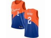 Men Nike Cleveland Cavaliers #2 Kyrie Irving Blue NBA Jersey - City Edition
