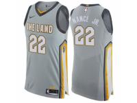 Men Nike Cleveland Cavaliers #22 Larry Nance Jr. Gray NBA Jersey - City Edition