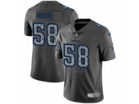 Men Nike Dallas Cowboys #58 Damontre Moore Gray Static Vapor Untouchable Game NFL Jersey