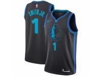 Men Nike Dallas Mavericks #1 Dennis Smith Jr.  Charcoal NBA Jersey - City Edition