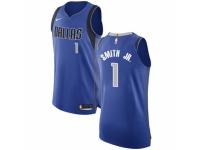 Men Nike Dallas Mavericks #1 Dennis Smith Jr. Royal Blue Road NBA Jersey - Icon Edition