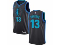 Men Nike Dallas Mavericks #13 Jalen Brunson Charcoal NBA Jersey - City Edition
