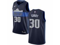 Men Nike Dallas Mavericks #30 Seth Curry  Navy Blue NBA Jersey Statement Edition