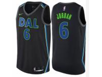 Men Nike Dallas Mavericks #6 DeAndre Jordan Black NBA Jersey - City Edition