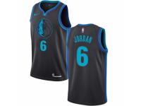 Men Nike Dallas Mavericks #6 DeAndre Jordan Charcoal NBA Jersey - City Edition