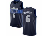 Men Nike Dallas Mavericks #6 Josh McRoberts  Navy Blue NBA Jersey Statement Edition