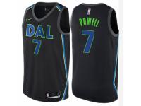 Men Nike Dallas Mavericks #7 Dwight Powell Black NBA Jersey - City Edition
