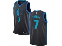 Men Nike Dallas Mavericks #7 Dwight Powell Charcoal NBA Jersey - City Edition