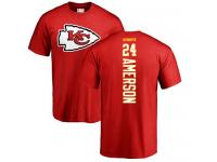 Men Nike David Amerson Red Backer - NFL Kansas City Chiefs #24 T-Shirt