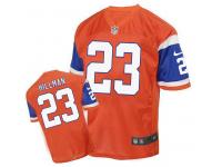 Men Nike Denver Broncos #23 Ronnie Hillman Game Orange Jersey