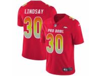 Men Nike Denver Broncos #30 Phillip Lindsay Limited Red AFC 2019 Pro Bowl NFL Jersey