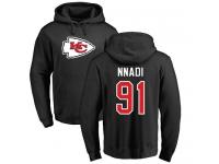 Men Nike Derrick Nnadi Black Name & Number Logo - NFL Kansas City Chiefs #91 Pullover Hoodie