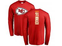 Men Nike Derrick Nnadi Red Backer - NFL Kansas City Chiefs #91 Long Sleeve T-Shirt