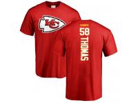Men Nike Derrick Thomas Red Backer - NFL Kansas City Chiefs #58 T-Shirt