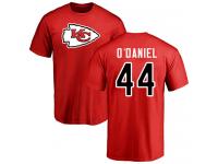 Men Nike Dorian O'Daniel Red Name & Number Logo - NFL Kansas City Chiefs #44 T-Shirt