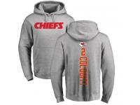 Men Nike Dustin Colquitt Ash Backer - NFL Kansas City Chiefs #2 Pullover Hoodie