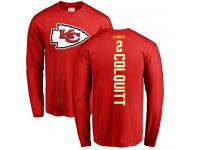 Men Nike Dustin Colquitt Red Backer - NFL Kansas City Chiefs #2 Long Sleeve T-Shirt