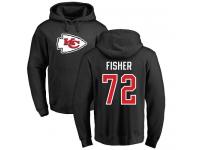 Men Nike Eric Fisher Black Name & Number Logo - NFL Kansas City Chiefs #72 Pullover Hoodie