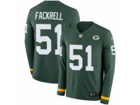 Men Nike Green Bay Packers #51 Kyler Fackrell Limited Green Therma Long Sleeve NFL Jersey