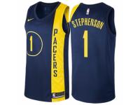 Men Nike Indiana Pacers #1 Lance Stephenson  Navy Blue NBA Jersey - City Edition