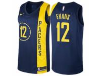 Men Nike Indiana Pacers #12 Tyreke Evans Navy Blue NBA Jersey - City Edition