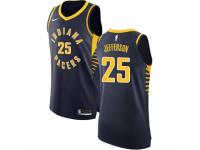Men Nike Indiana Pacers #25 Al Jefferson Navy Blue NBA Jersey - Icon Edition