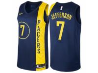 Men Nike Indiana Pacers #7 Al Jefferson  Navy Blue NBA Jersey - City Edition