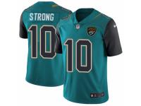 Men Nike Jacksonville Jaguars #10 Jaelen Strong Teal Green Team Color Vapor Untouchable Limited Player NFL Jersey