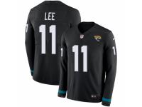 Men Nike Jacksonville Jaguars #11 Marqise Lee Limited Black Therma Long Sleeve NFL Jersey