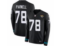 Men Nike Jacksonville Jaguars #78 Jermey Parnell Limited Black Therma Long Sleeve NFL Jersey