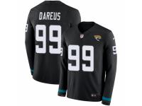 Men Nike Jacksonville Jaguars #99 Marcell Dareus Limited Black Therma Long Sleeve NFL Jersey