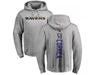 Men Nike Kamalei Correa Ash Backer - NFL Baltimore Ravens #51 Pullover Hoodie
