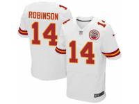 Men Nike Kansas City Chiefs #14 Demarcus Robinson Elite White NFL Jersey