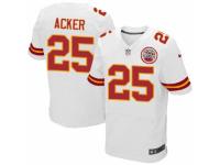 Men Nike Kansas City Chiefs #25 Kenneth Acker Elite White NFL Jersey