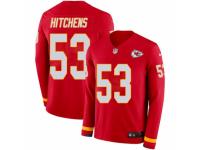 Men Nike Kansas City Chiefs #53 Anthony Hitchens Limited Red Therma Long Sleeve NFL Jersey